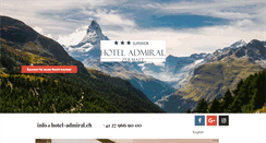 Desktop Screenshot of hotel-admiral.ch